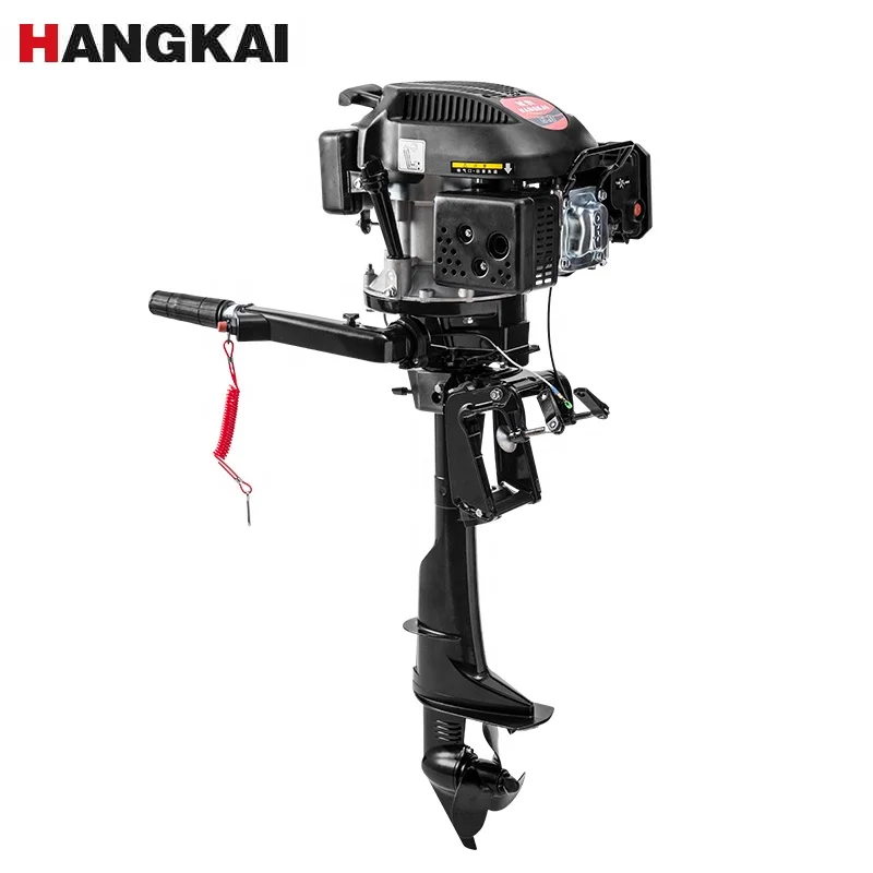 New Air Cooled HANGKAI 6HP 4 S - Fishing Boat Outboard Motor recension och pris