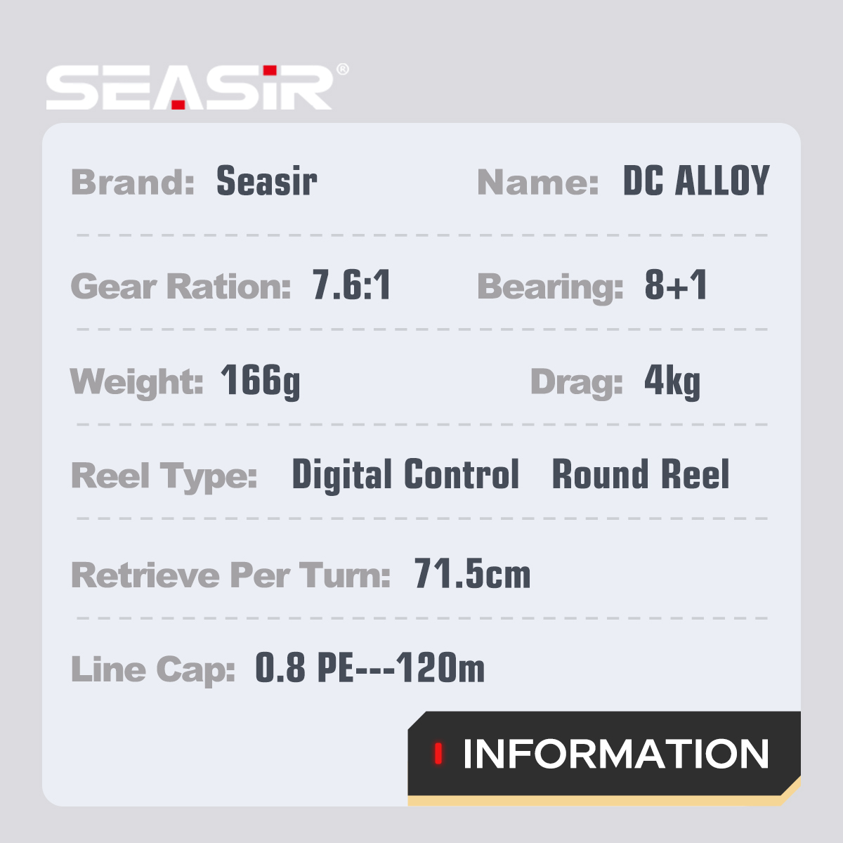 SEASIR DC Alloy ALL-metal Roun - Kastking Reel Zephyr recension och pris