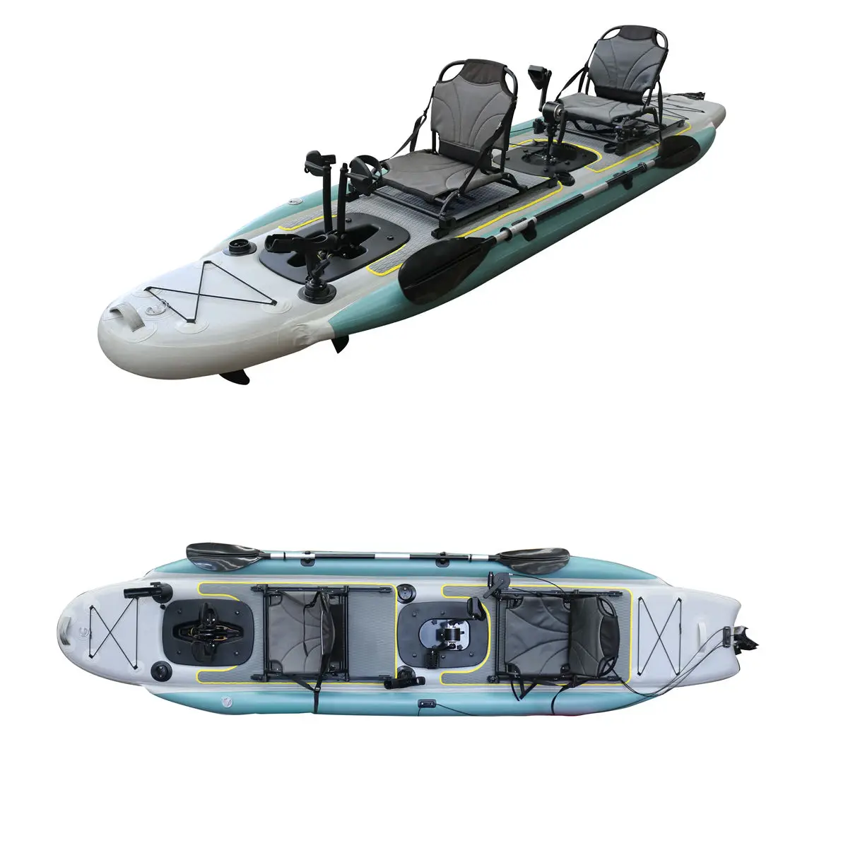 14ft Inflatable Fishing Canoe  - Fishing Boat Seat recension och pris