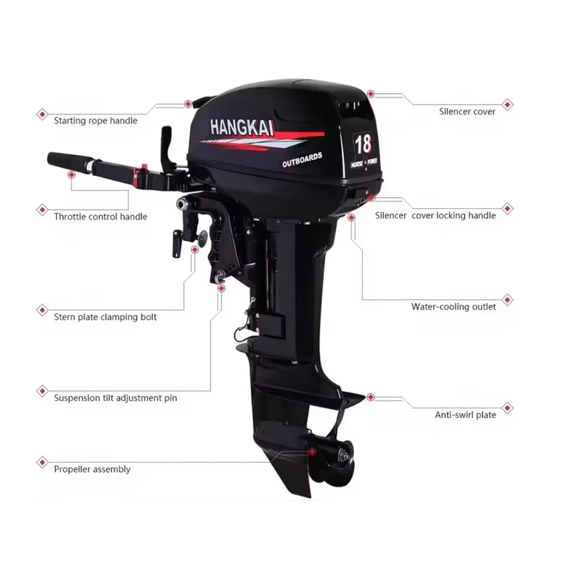 6hp 12hp 18hp 30hp 40hp 2 Stro - Fishing Boat Outboard Motor recension och pris